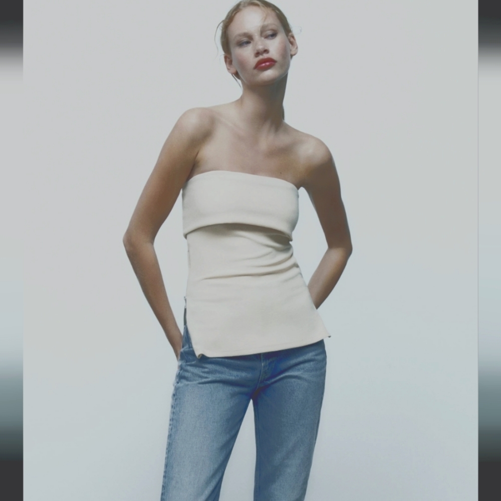 Zara Zipper Top